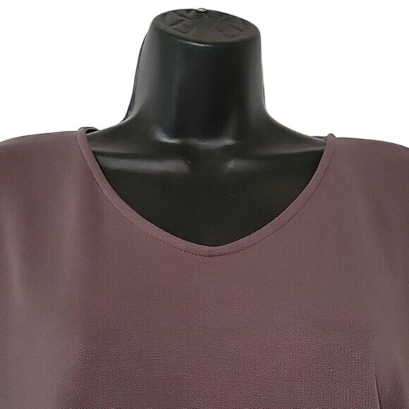 Pure Jill Brown‎ 3/4 Sleeve Tunic Top S Modal/Polyester Blend - Picture 3 of 6